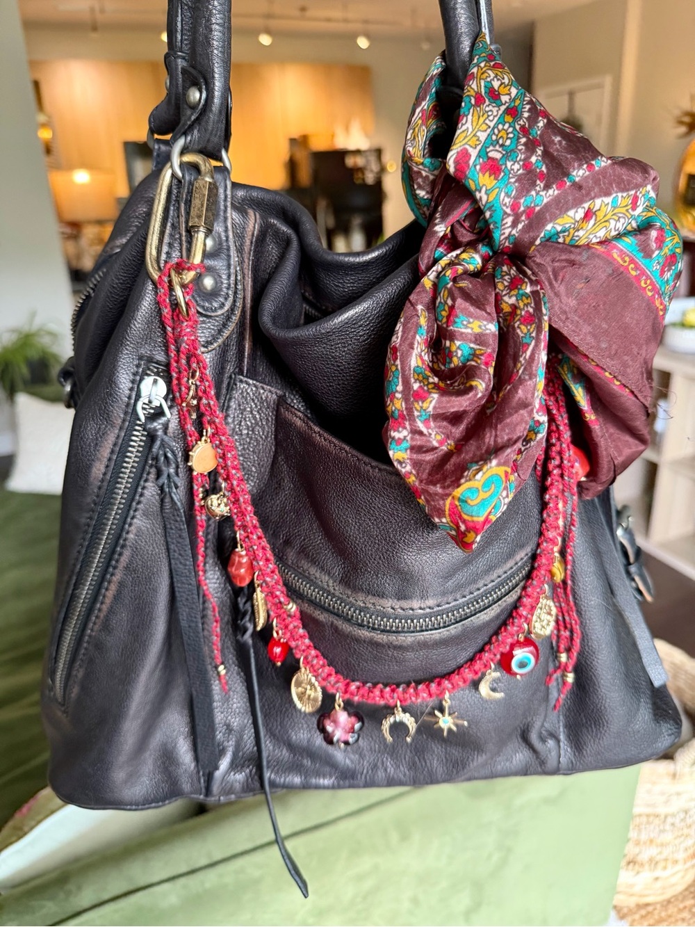 NWOT Free People We the Free Coal Emerson Tote Bag - Picture 11 of 16